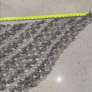 Handmade Lightweight Crochet Shawl - Grey & Cream handmade by me!